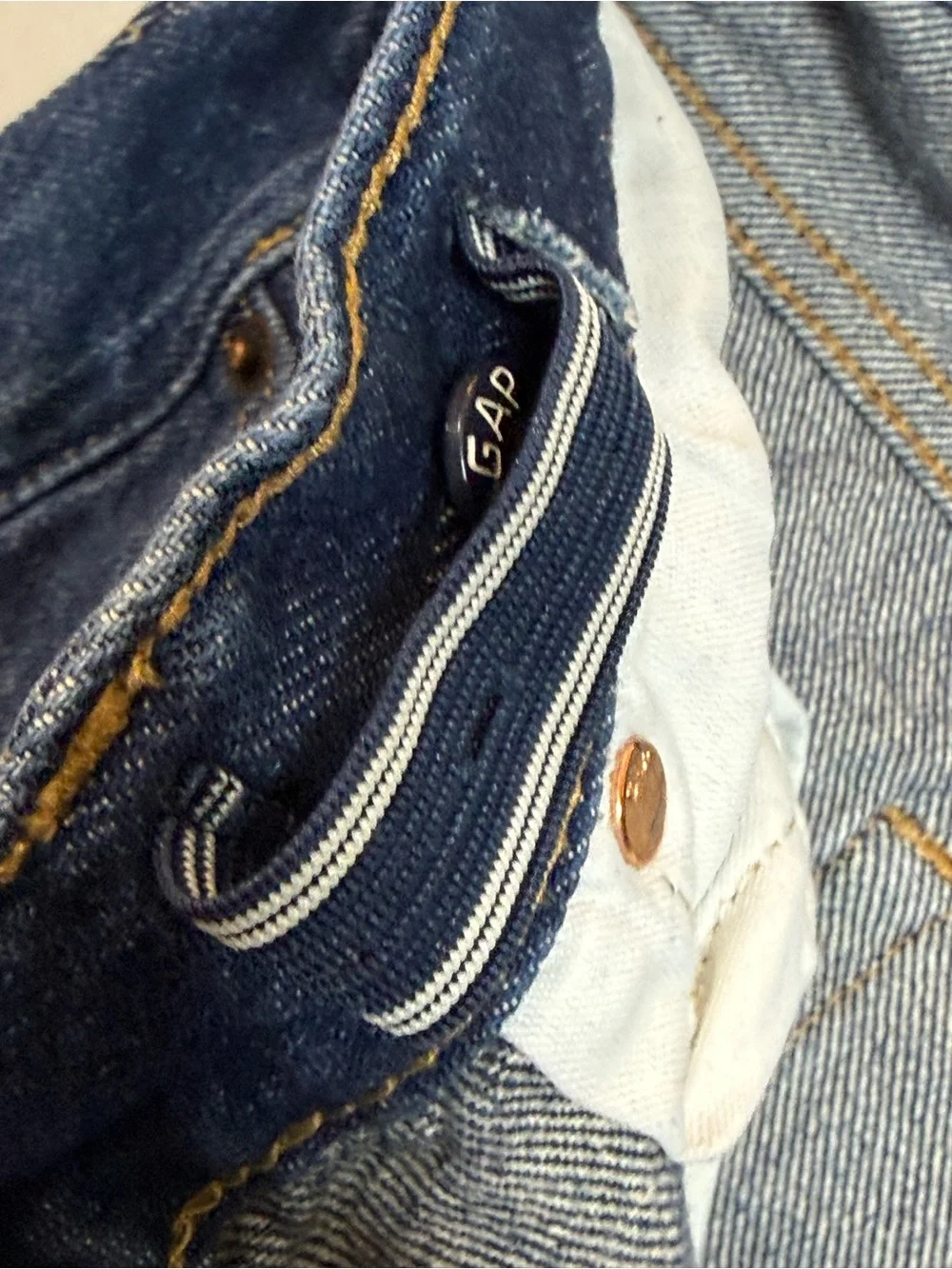 Gap Kids Baggy Jeans Youth Girls Size 14 Medium Wash 100% Cotton Wide Leg Denim